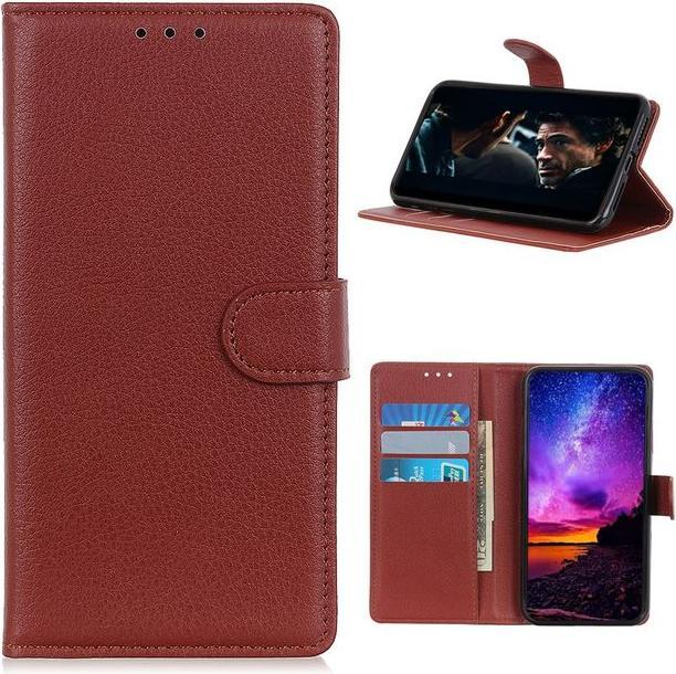 Actual product image MU Classic Litchi Leather Bookcover Series (Realme 7)
