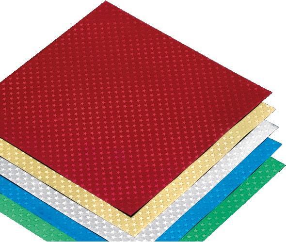 Produktbild Folia Faltblätter Alufolie Sternchen quadr. (1 x)