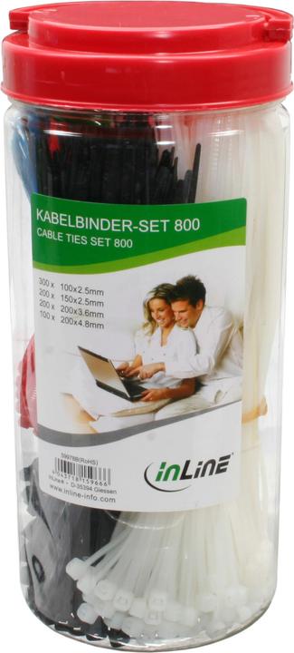 Produktbild InLine Kabelbinder (Packung mit 800) (Kunststoffkabelbinder, 800 Stk.)