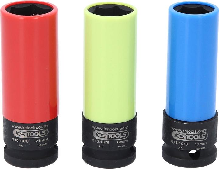 Actual product image KS Tools Socket set (21 mm, 18 mm, 20 mm, 19 mm, 17 mm)