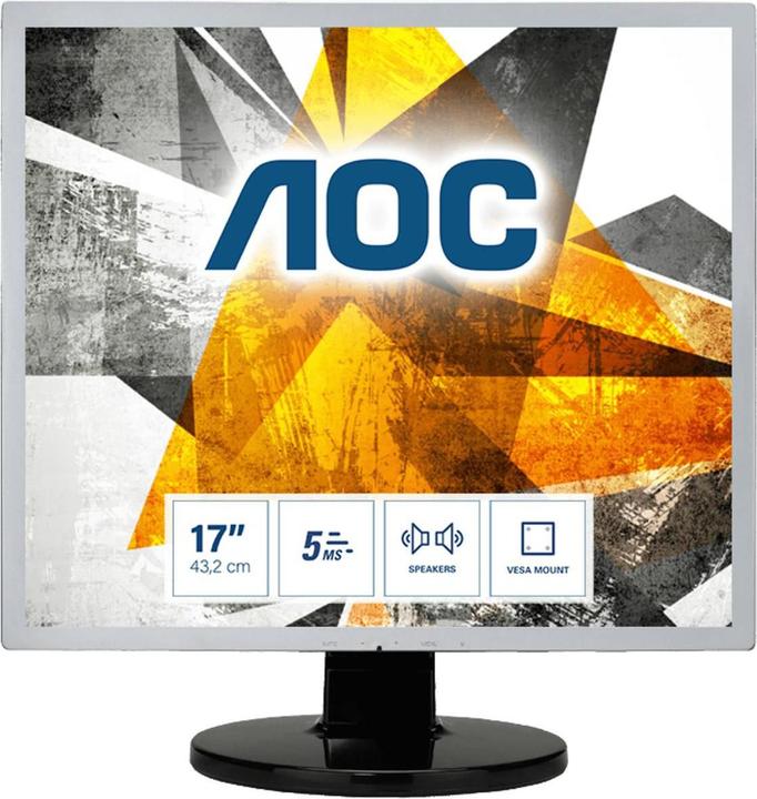 Immagine prodotto AOC E719SDA 43,18cm 17 pollici TFT WLED 5:4 1280x1024 analogico + altoparlante digitale 20M:1 250cd/m² (1280 x 1024 pixel, 17")