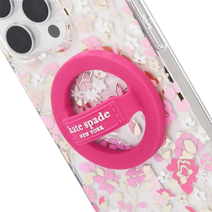 Image du produit Kate Spade Magnetischer Schlaufengriff – MagSafe Fingergriff (Pom Pom Pink)
