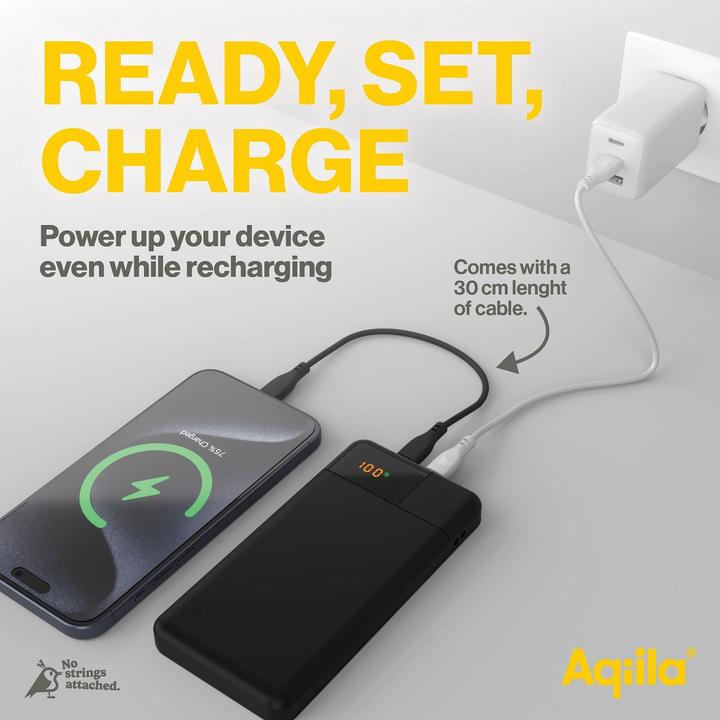 Actual product image Aqiila Powerbird B10B - Powerbank 10000 mAh, 20W - Moss (10000 mAh, 20 W, 37 Wh)