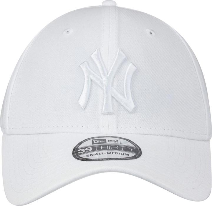 Actual product image New Era 39Thirty Stretch Cap - New York Yankees white - M/L (M/L)