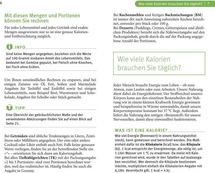 Nährwerte und Zutaten Klevers Kompass Kalorien & Fette 2021/22 (Deutsch, Johanna Dries, 2020)
