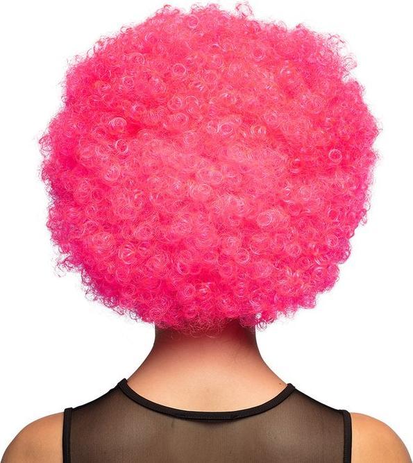 Produktbild Fasnacht Perücke Afro rosa