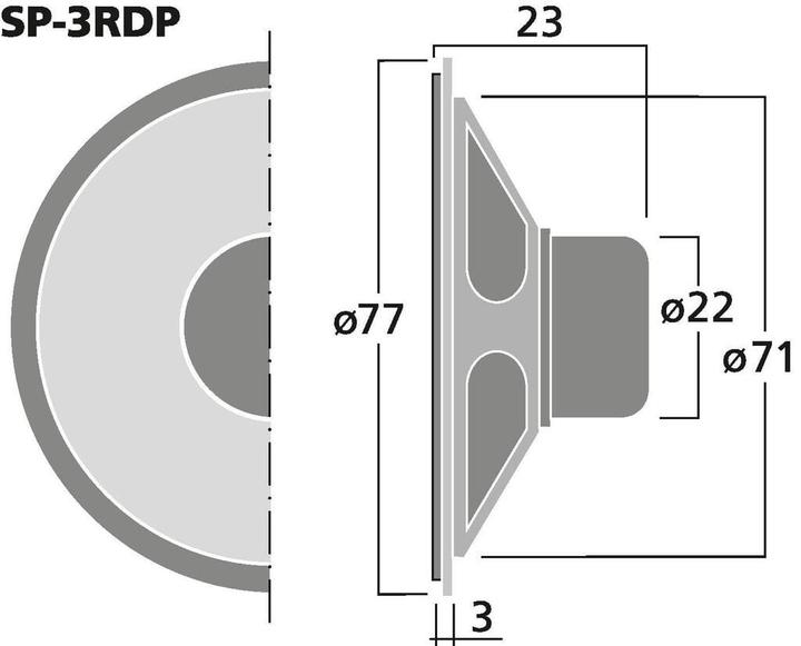 Produktbild Monacor MiniaturLautsprecher (1 Stk.)