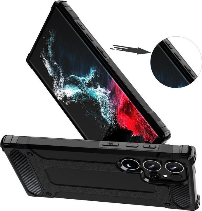 Image du produit Hurtel Armure hybride - Noir (Samsung Galaxy S24 Ultra)