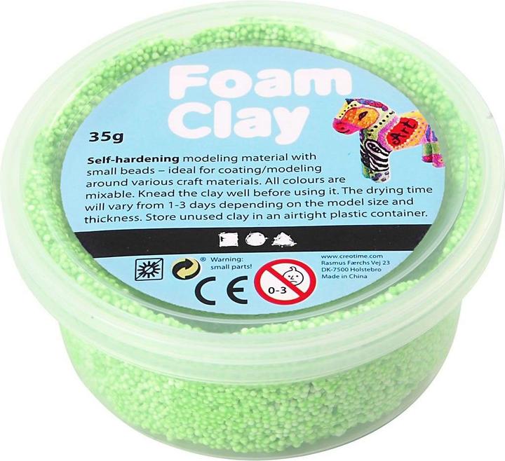 Foam Clay Neongrün