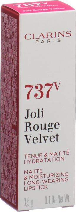 Image du produit Clarins Joli Rouge Velvet - Spicy Cinnamon 737V (Marron, Rose ancien)