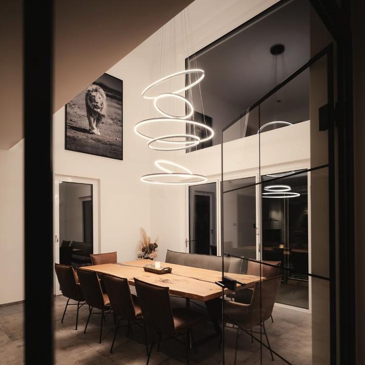 Produktbild s.luce Hängelampe Ring Gold Ø 100 | 120 | 150 | 120 | 100cm