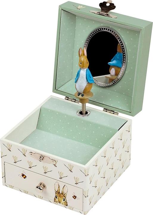 Actual product image Trousselier Music box with drawer Peter Rabbit