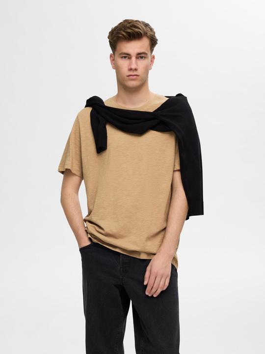 Immagine prodotto Selected Homme Maglietta in cotone con filato a fiamma (XXL)