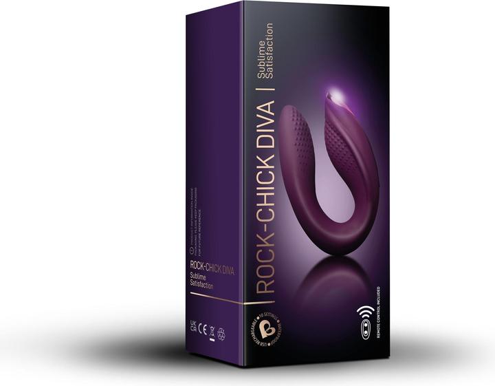 Image du produit Rocks-Off RocksOff Chick Diva GPunkt und KlitorisVibrator mit Fernbedienung