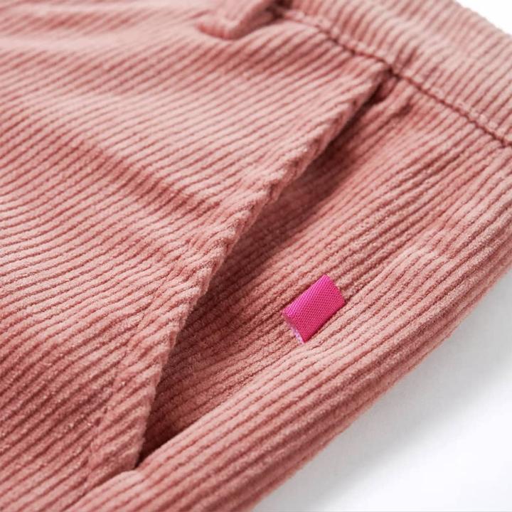 Immagine prodotto VidaXL Pantaloni da bambino in velluto a coste rosa antico 140,Materiale: 90 % cotone. 8 (140)