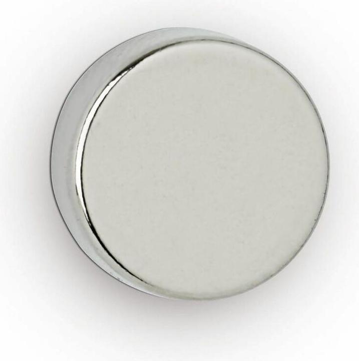 Immagine prodotto Maul Magnete a disco al neodimio, 12 mm, forza di tenuta: 4 kg, argento Diametro: 12 mm / Altezza: 5 mm (4 x)