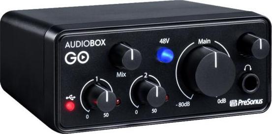 Produktbild PreSonus Recording-Set Audiobox GO Creator Bundle mit Stativ (USB)