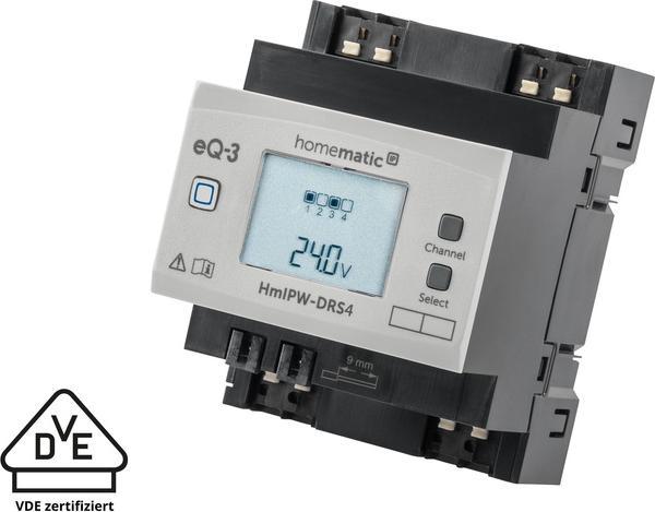 Produktbild EQ-3 HomeMatic IP Wired Schaltaktor 4-fach HmIPW-DRS4 (Schaltaktor)