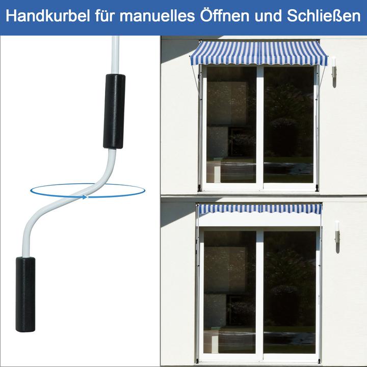 Produktbild Outsunny Klemmmarkise mit Faltarm (3 m)