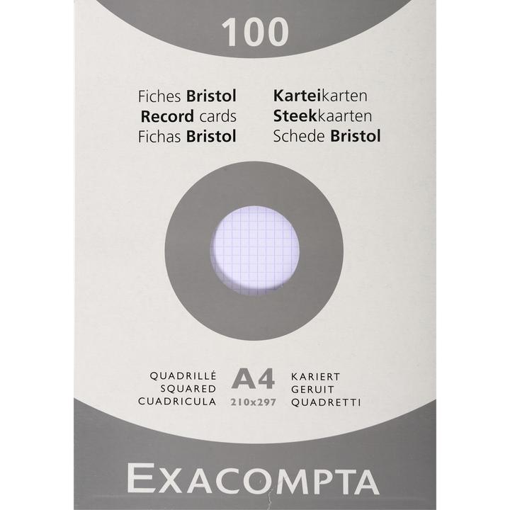 Productafbeelding Exacompta Indexkaarten (210 x 297 mm, 205 g/m², 100 x)