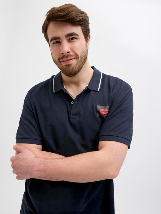 Produktbild Jack & Jones Plus Size Gedruckt Poloshirt Poloshirt (4XL)