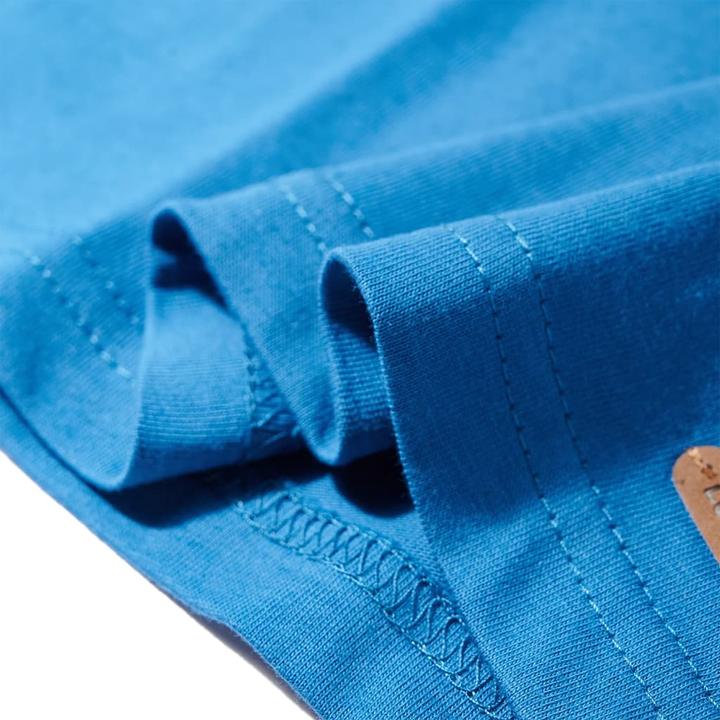 Immagine prodotto VidaXL Camicia da bambino a maniche lunghe blu petrolio 92,Materiale: 100 (92)