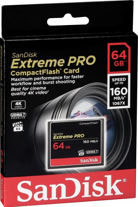 Actual product image SanDisk Extreme Pro Compact Flash (64 GB, CF)