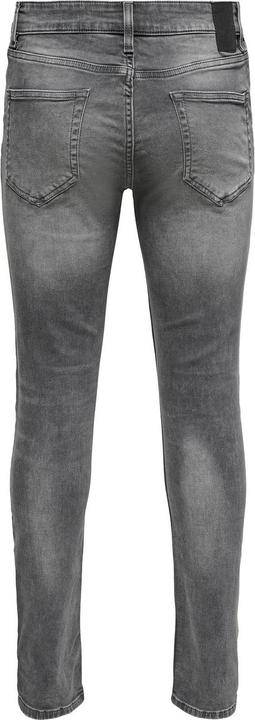 Actual product image Only & Sons ONSLoom Slim Zip Sweat Grey Slim Fit Jeans (W29/L30)