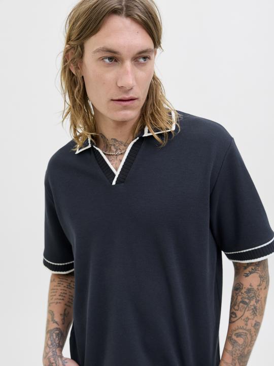 Actual product image Jack & Jones Jorsummer Split Neck Polo Styd Ss25 (L)