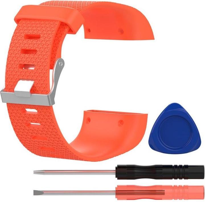 Immagine prodotto JTI Bracciale compatibile con Fitbit Surge, arancione - S (Silicone)
