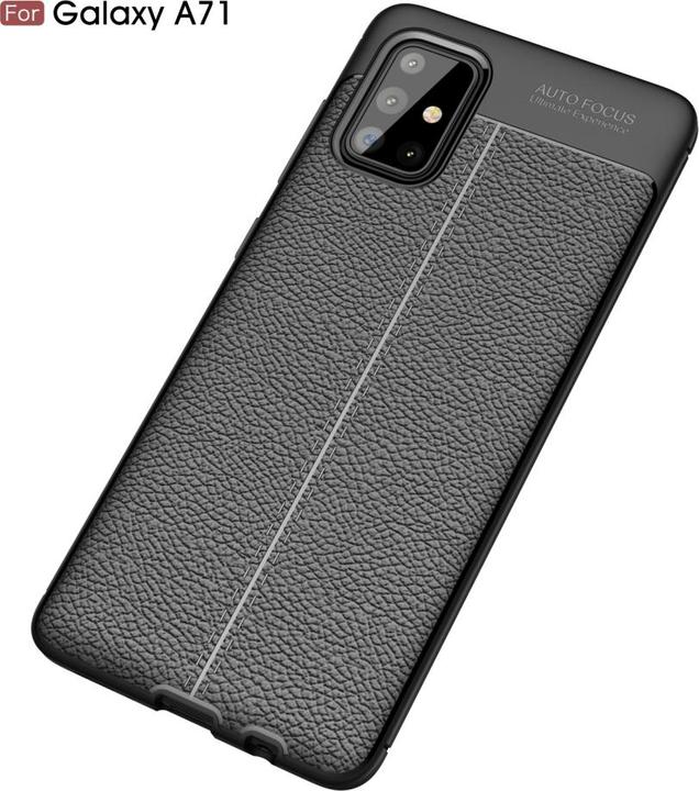 Produktbild Screenguard Samsung Galaxy A71 Hülle Leather Design TPU Cover (Samsung Galaxy A71)