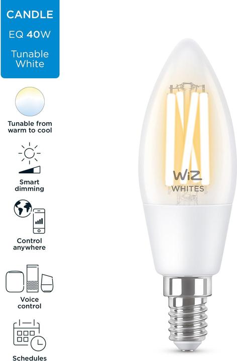 Image du produit WiZ B35 (E14, 4.90 W, 470 lm, 1 x, E)