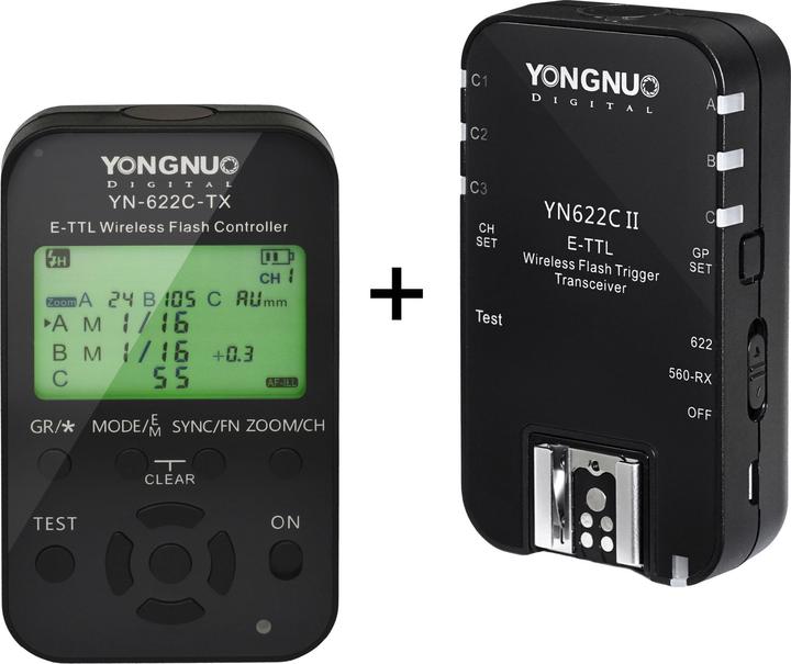 Image du produit Yongnuo YN-622C-kit Kit déclencheur flash sans fil i-TTL (Batterie du flash)