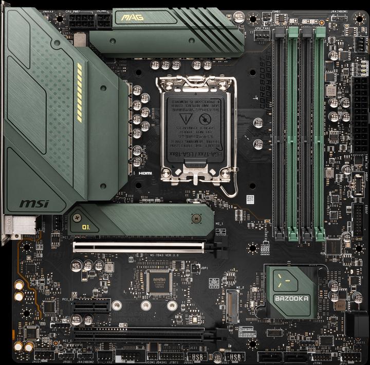 Image du produit MSI MAG B660M BAZOOKA DDR4 (LGA 1700, Intel B660, mATX)