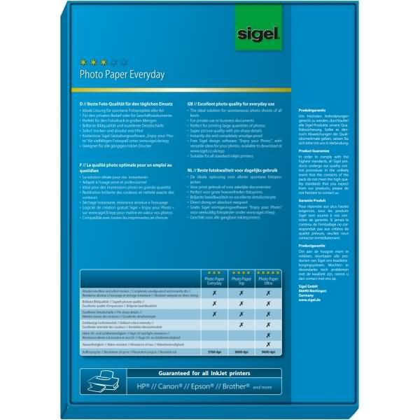Produktbild Sigel Inkjet Everyday (200 g/m², A4, 100 x)