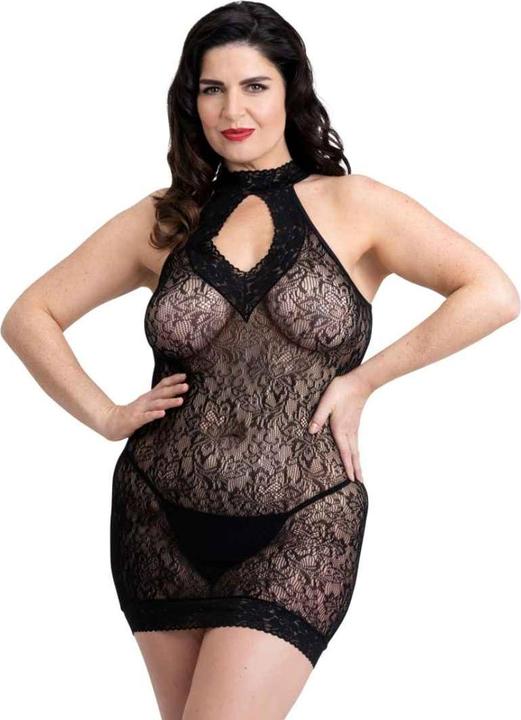 Actual product image Fifty Shades of Grey Captivate Plus Size Mini Dress One Size Queen - Black (L)