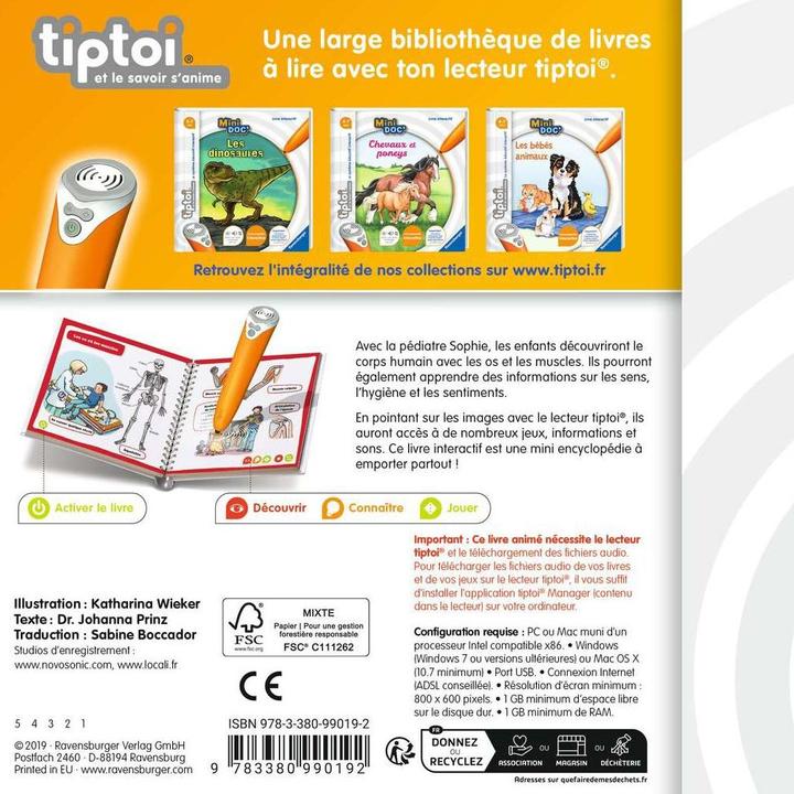 Image du produit tiptoi Mini Doc Le Corps Humain (Français, Collectif, 2024)