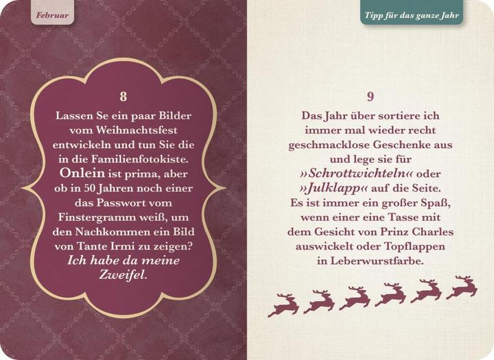 Produktbild Nach dem Fest ist vor dem Fest. 99 Tipps für ein entspanntes Weihnachten (Deutsch, Renate Bergmann, 2021)
