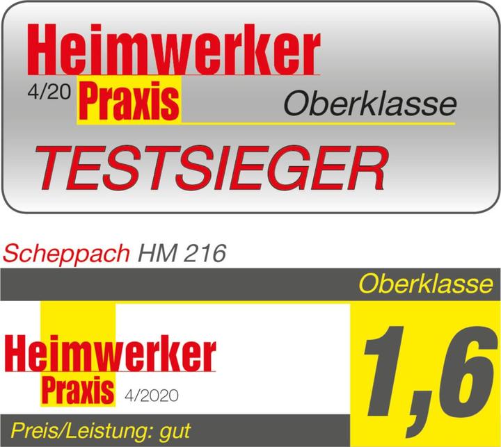 Produktbild Scheppach Kappzugsäge HM216 mit 2. Sägeblatt