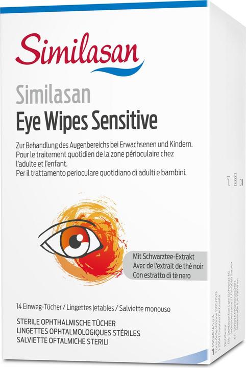 Produktbild Similasan Eye Wipes Sensitive (Patches, 125 ml, Tag + Nacht)