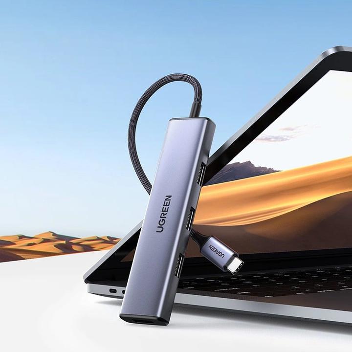Produktbild Ugreen HUB USB CM473 1x USB-C + 4x USB-A 3.0 (UGR1320) (USB-C, 4 Ports)