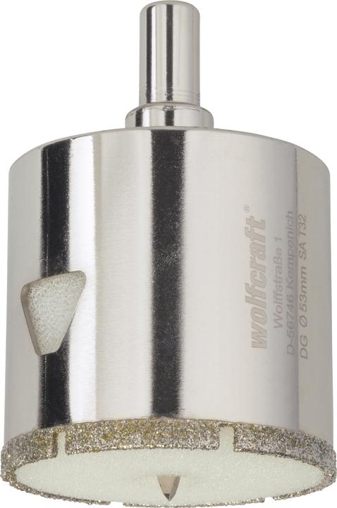 Actual product image wolfcraft wolfcraft 1 Diamantbestr. Bohrkrone m.Schaft ø45mm (45 millimetres)