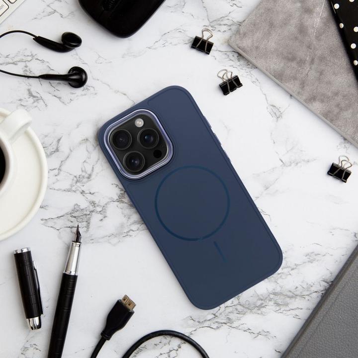 Immagine prodotto OEM Back panel cover FRAME MAG COVER Case compatible with MagSafe for IPHONE 13 navy blue (Apple iPhone 13)