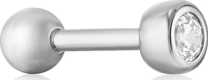 Ania Haie Ohrstecker Sparkle Bezel Barbell 925 Sterling Silber (925er Silber)
