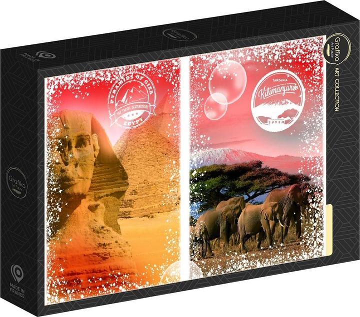 Produktbild Grafika Puzzle 1000 pieces Travel around the World - Africa, Egypt and Kenya (1000 Teile)