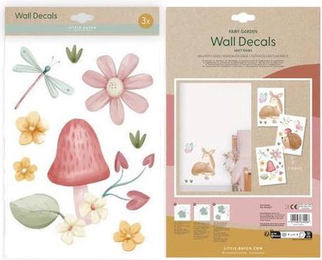 Actual product image Little Dutch Wandaufkleber Fairy Garden 3 Bögen