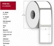 Actual product image Capture Label 102x74, Core 40