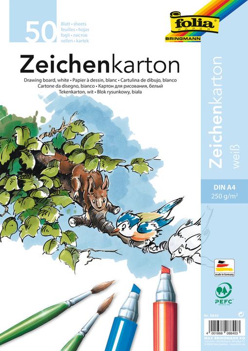 Image du produit Folia carton à dessin (250 g/m², 50 x)