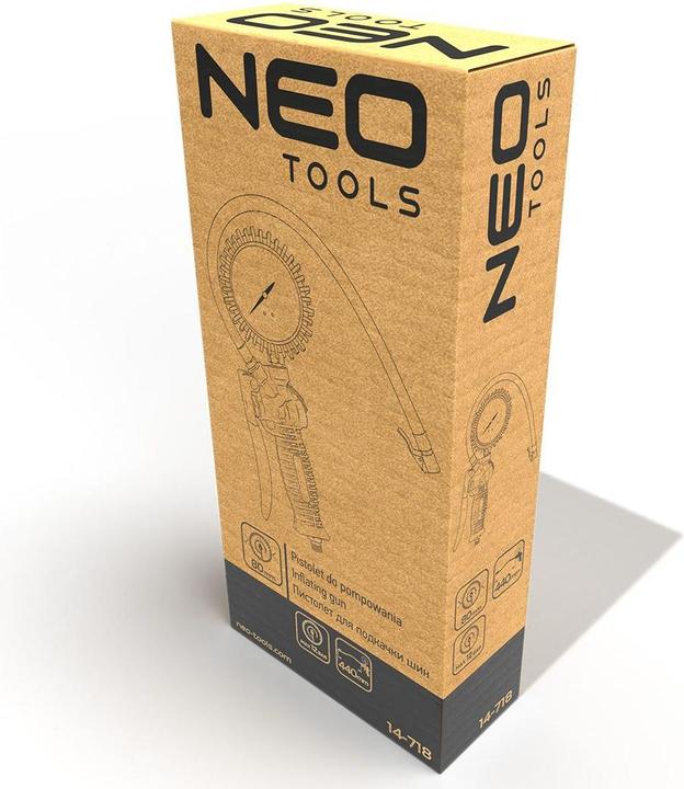 Actual product image Neo Inflatable gun with 80 mm pressure gauge