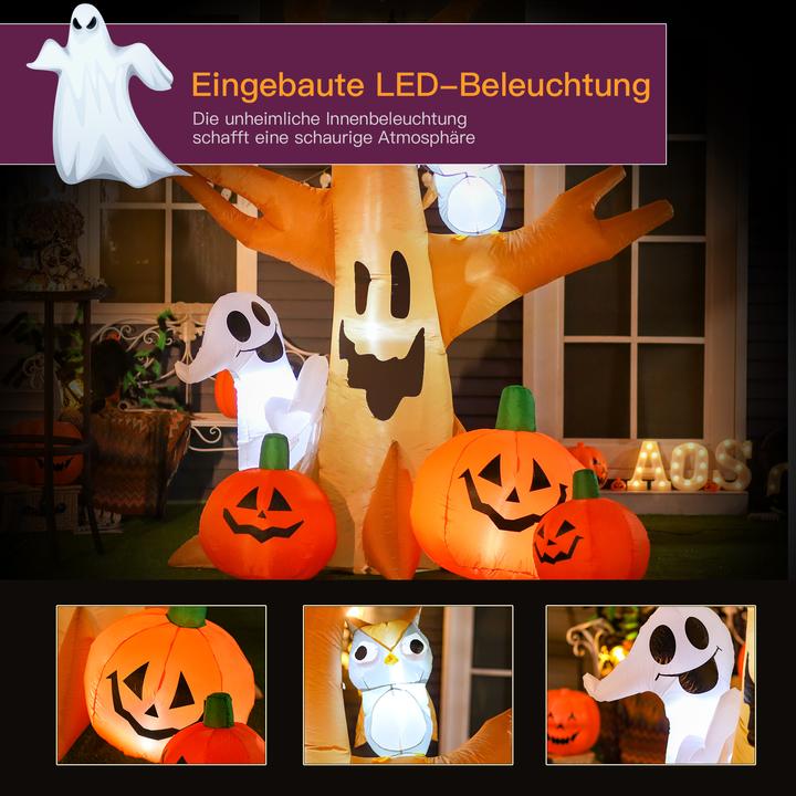 Actual product image Homcom Halloween haunted tree with lighting